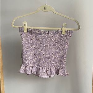 REVOLVE Strapless Wildflower Tube Top in Lavender